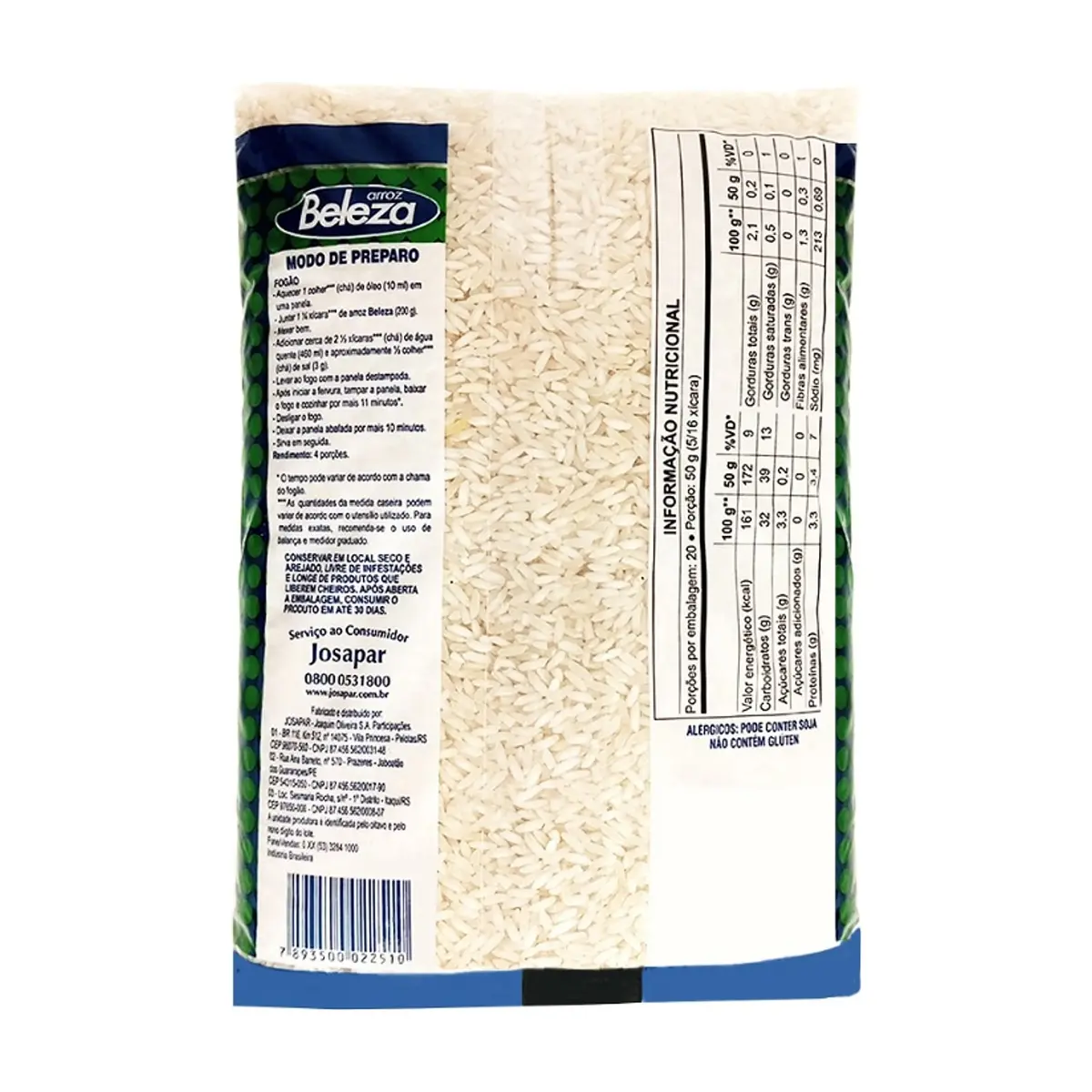 Arroz tipo 2 Beleza (2 x 1 kg / 2.2 lb) - Miniatura 3