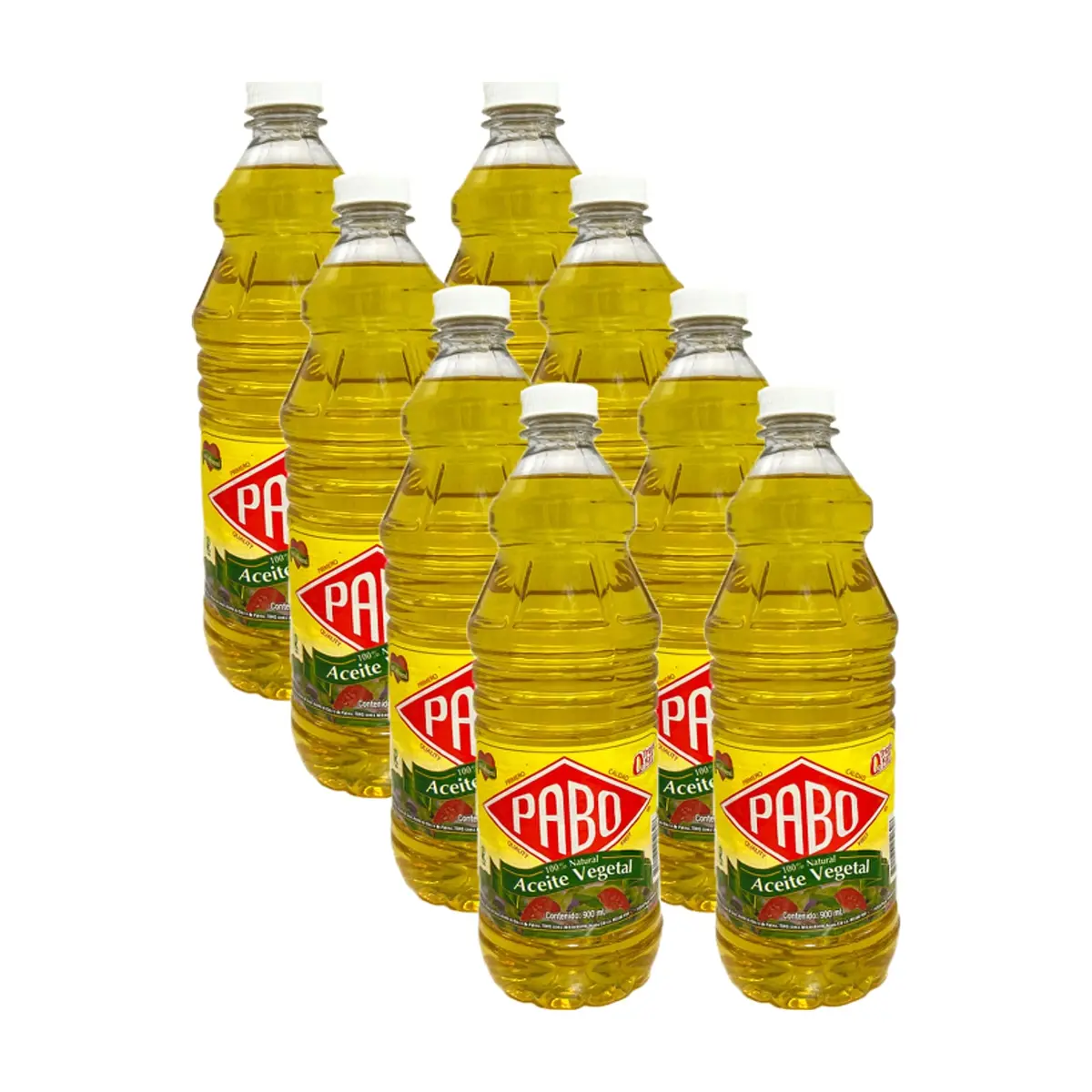 Aceite vegetal 100 % natural Pabo (8 x 900 ml) - Miniatura 1