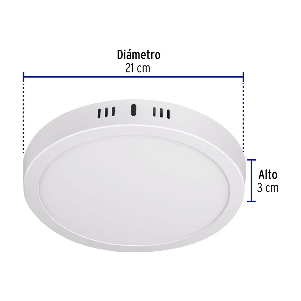 Luminario redondo blanco LED 18 W Volteck PLA-207L - Thumbnail 6