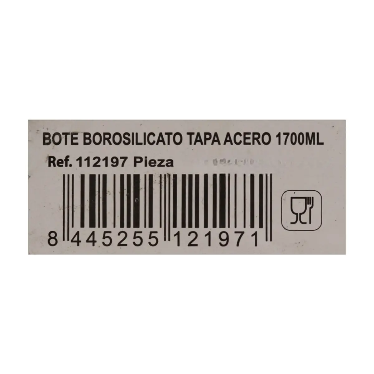 Envase de borosilicato con tapa de acero Alessandro (1700 ml) - Thumbnail 3