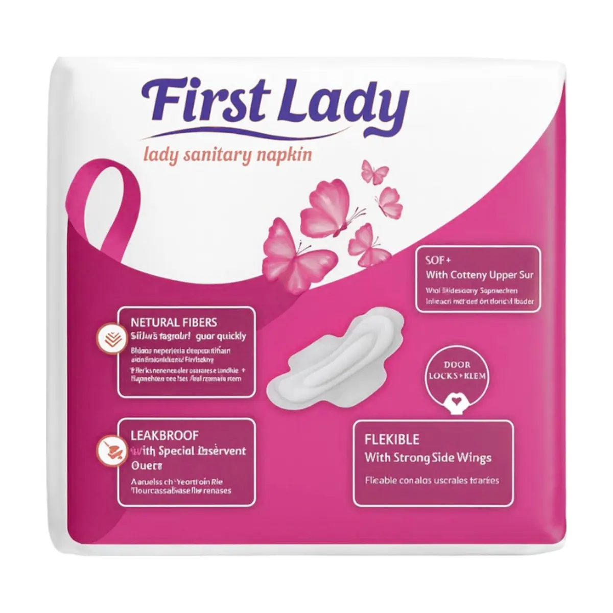 Toallas sanitarias con alas para flujo normal First Lady (9 U) - Thumbnail 2