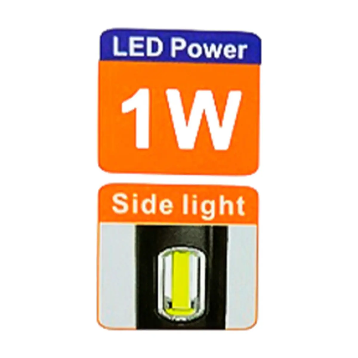 Lámpara lateral con linterna Led recargable 1 W Huyu - Thumbnail 3