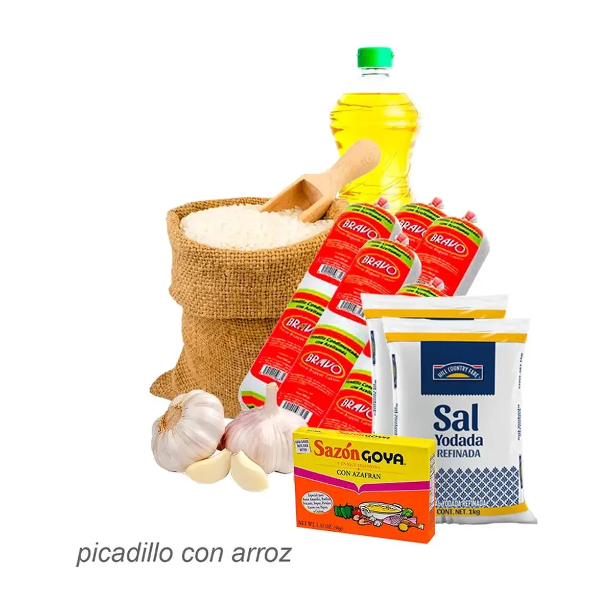 Combo Picadillo  con Arroz