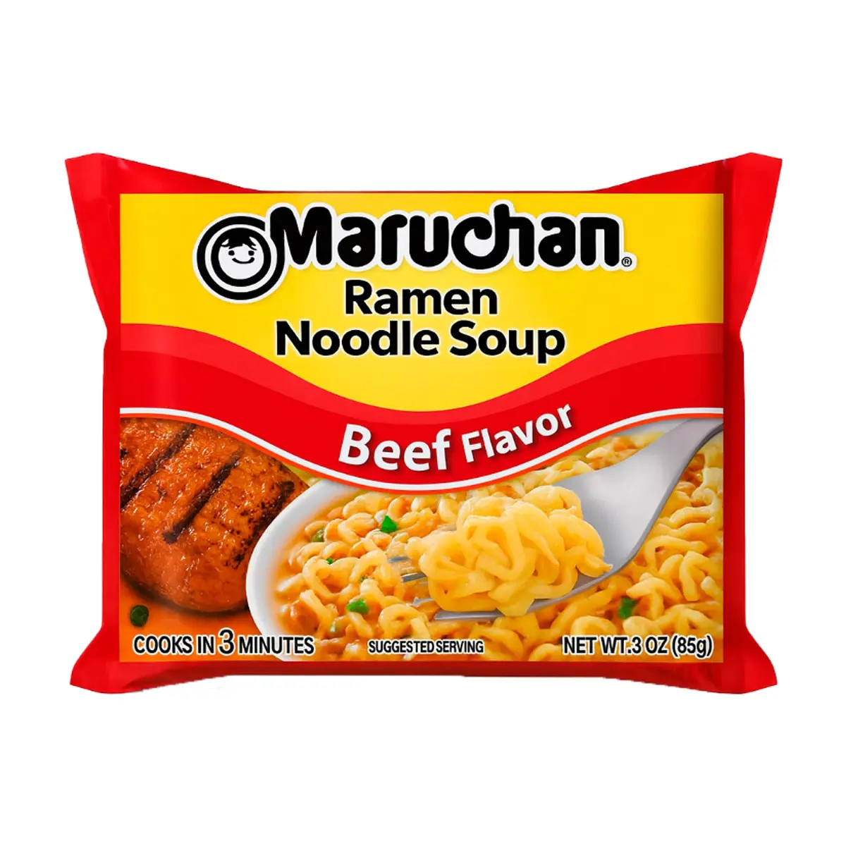 Sopa instantánea de fideos sabor carne de res Maruchan (24 x 85 g / 2.99 oz) - Thumbnail 2