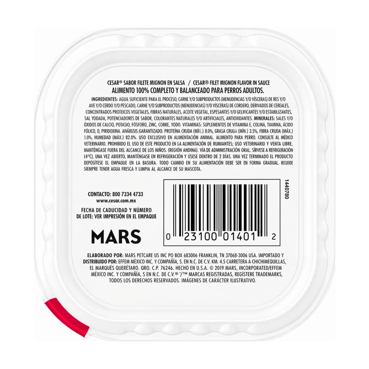 Alimento para perro carne de res en su jugo Clásico Cesar (100 g / 3.5 oz) - Thumbnail 2