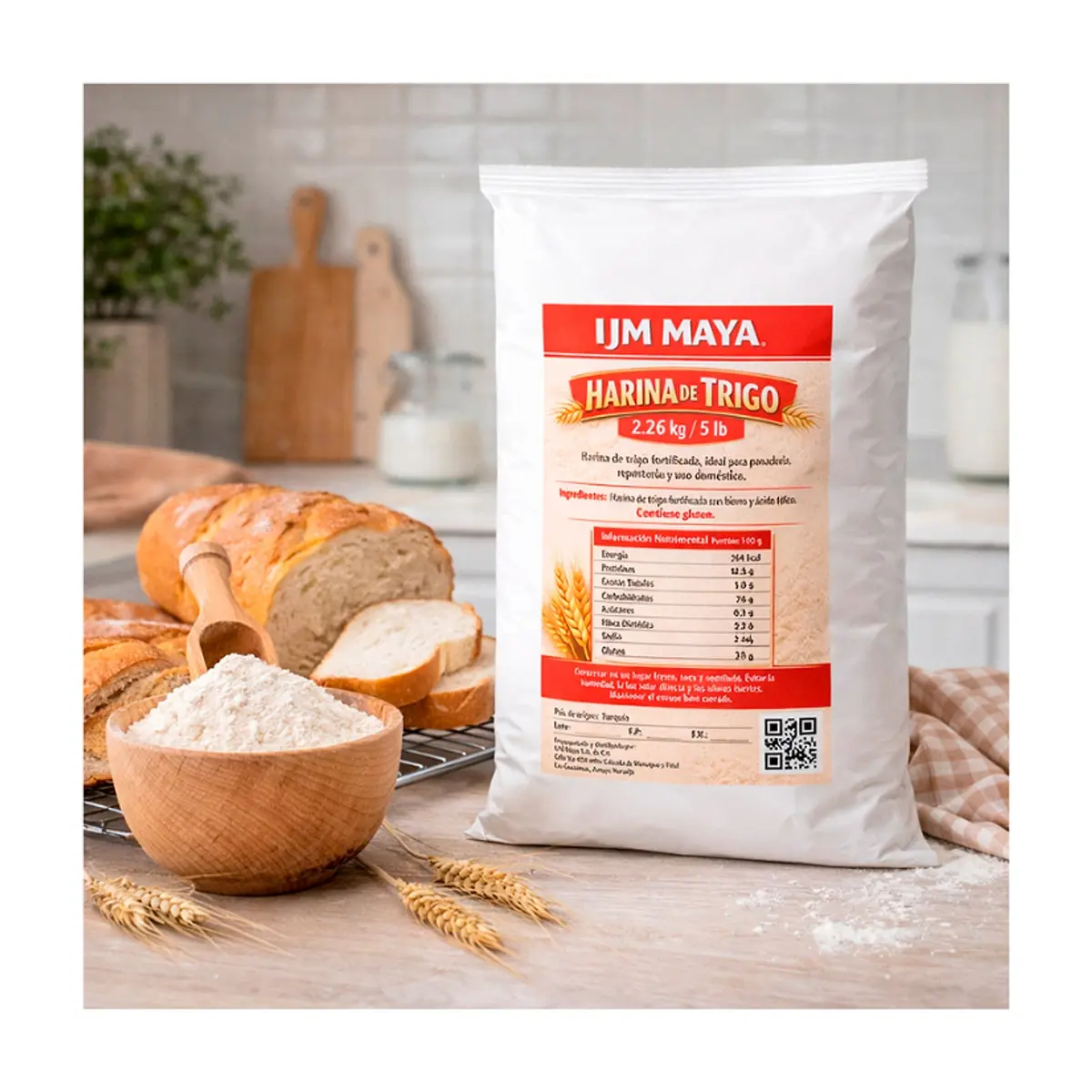 Harina de trigo fortificada IJM Maya (2.26 kg / 5 lb) - Thumbnail 3