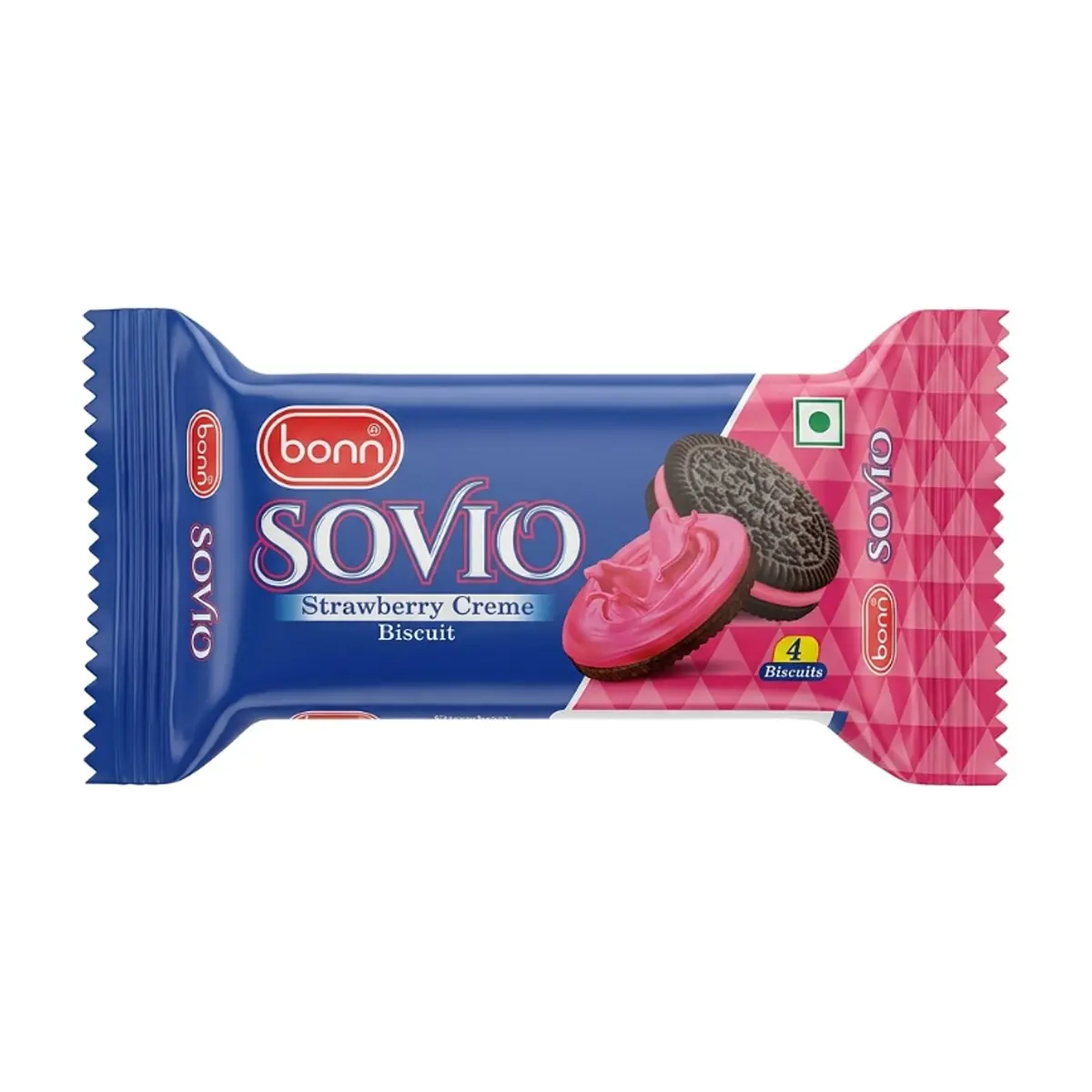 Galletas Sovio con crema de fresa Bonn (30 g / 1.06 oz)