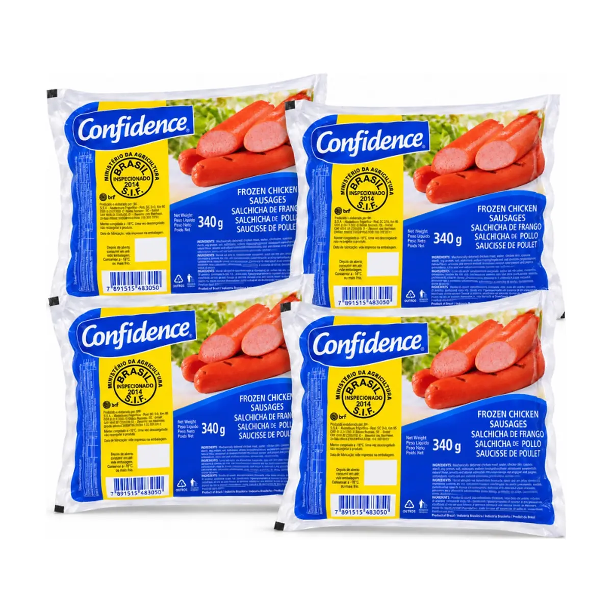 Salchichas de pollo Confidence ( 4 x 340 g / 12 oz) - Imagen 1