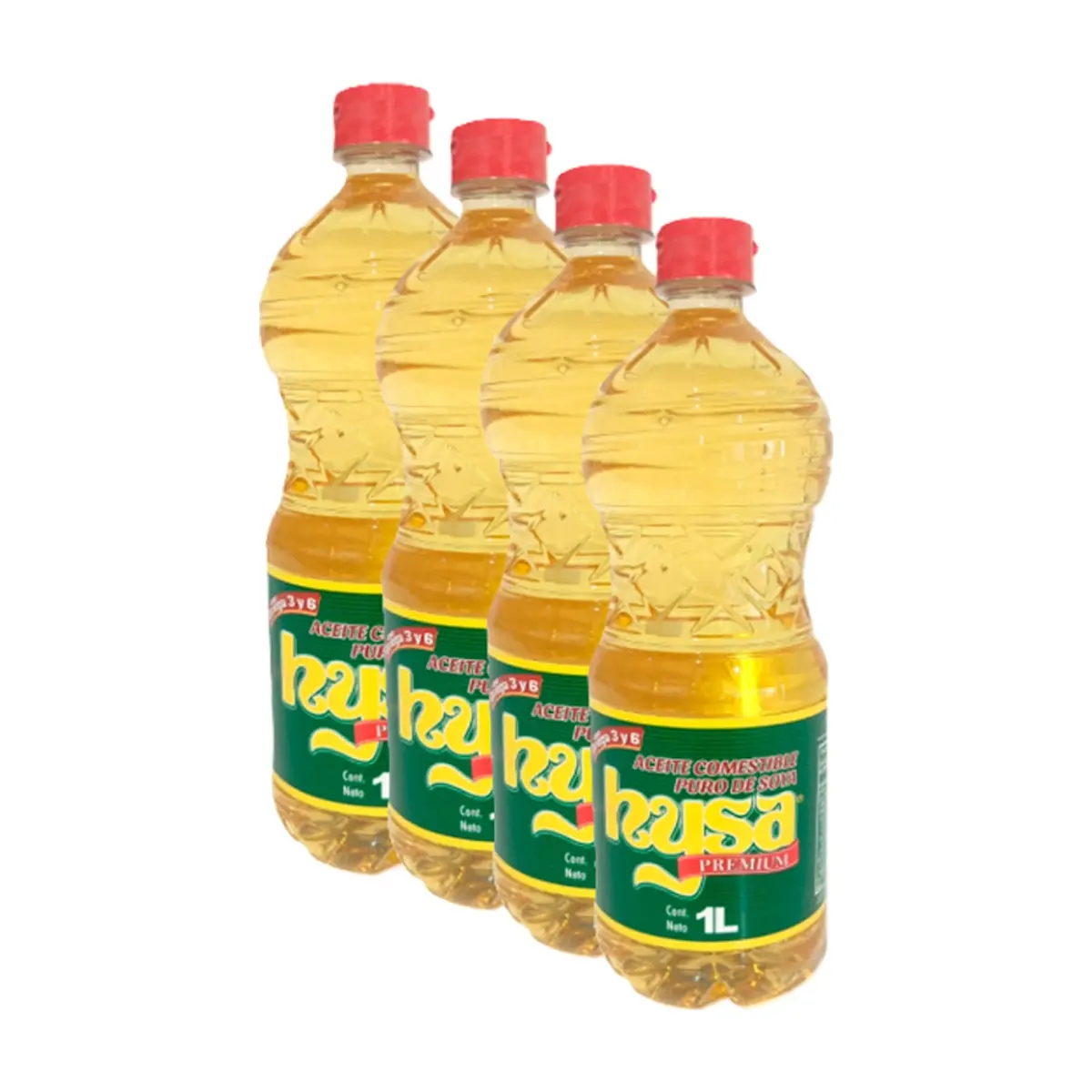 Aceite de soya puro Hysa (4 X 1 L)