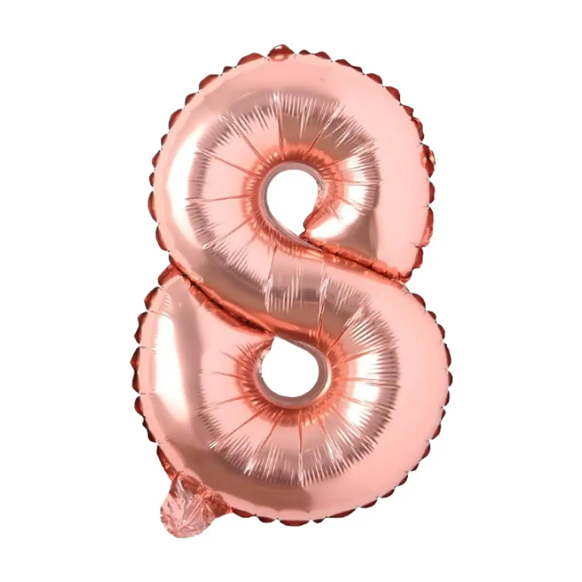 Globo rosa oro 16" número 8 Balloon