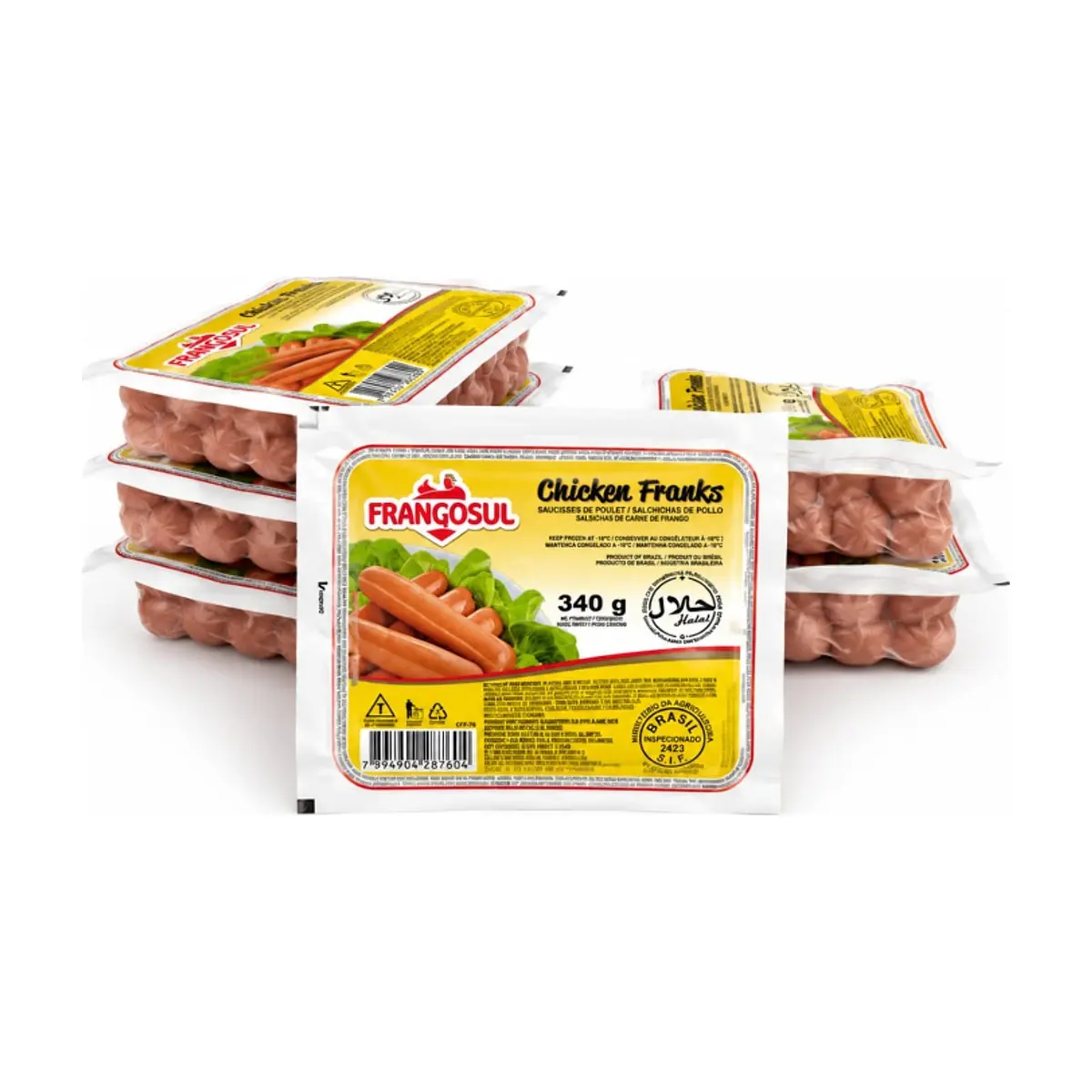Salchicha de pollo Frangosul (6 x 340 g) - Miniatura 1