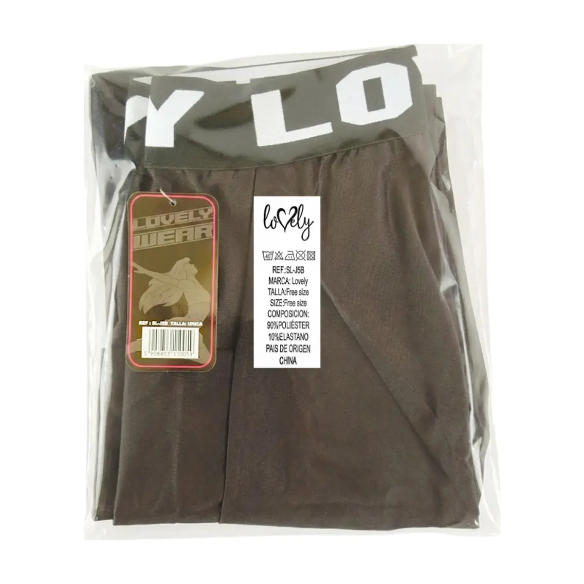 Licra negra para mujer Lovely Wear (Talla única) - Thumbnail 3