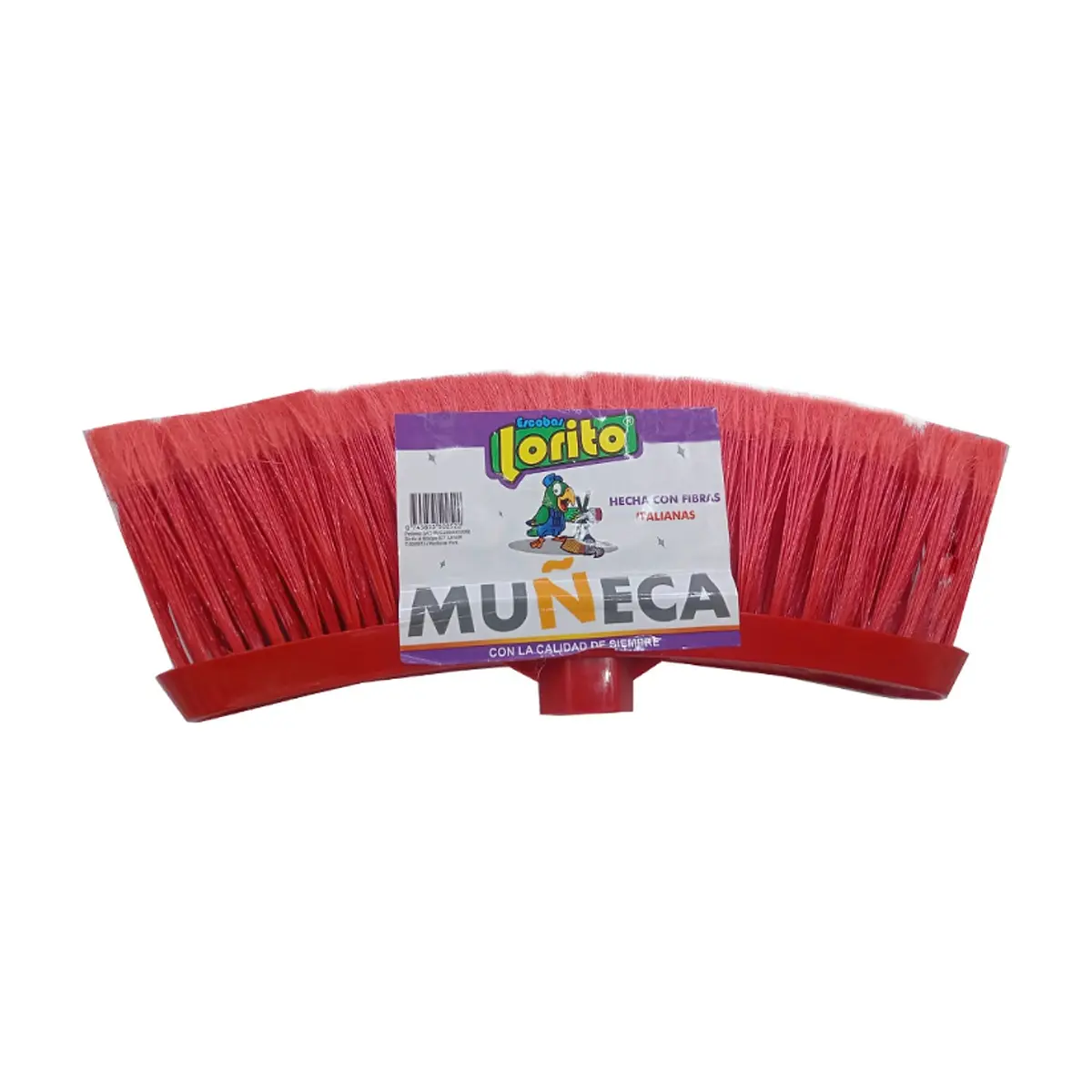 Escoba plástica con palo de madera Muñeca Lorito - Miniatura 2
