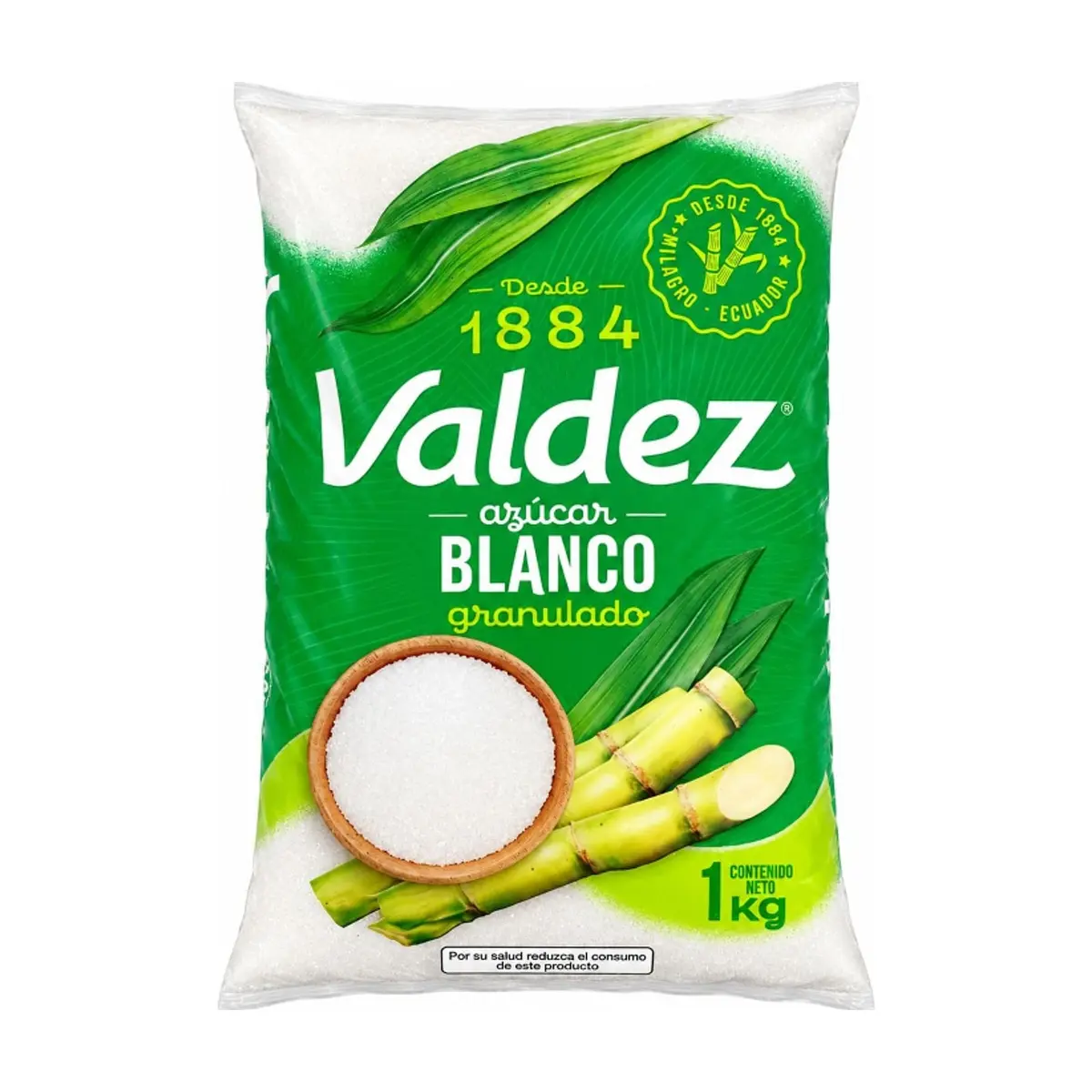 Azúcar blanca granulada Valdez (1 kg / 2.2 lb)