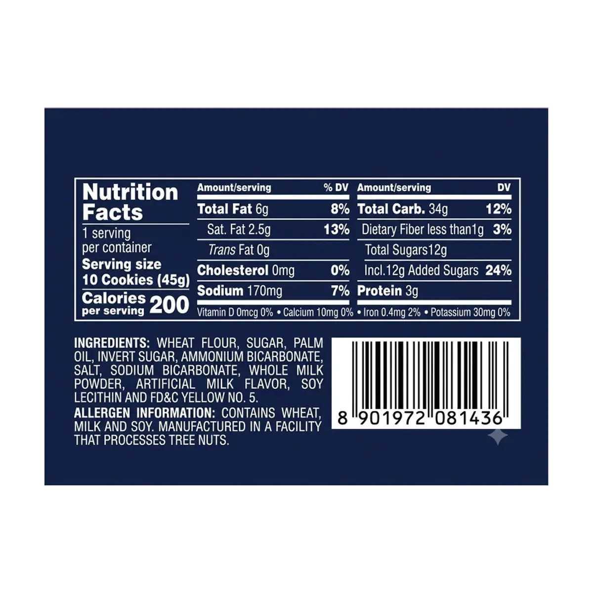 Galletas de leche Milk Castellum (45 g / 1.58 oz) - Thumbnail 3