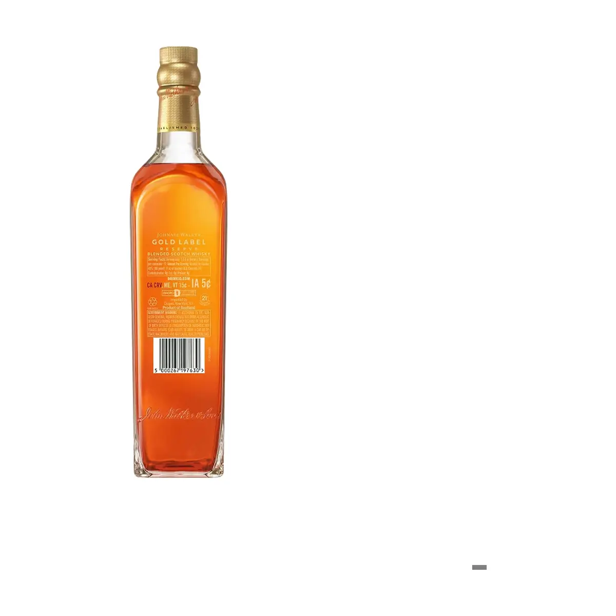Whisky Gold Label Reserva Johnnie Walker (750 ml) - Thumbnail 3