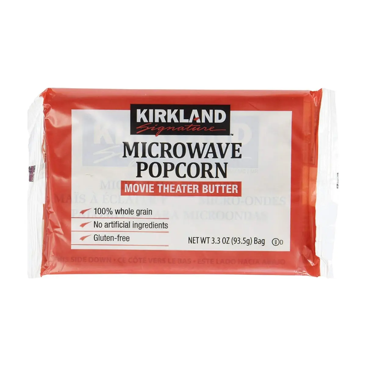 Palomitas de maíz sabor mantequilla para micro-ondas Kirkland (93.5 g / 3.3 oz) - Thumbnail 3