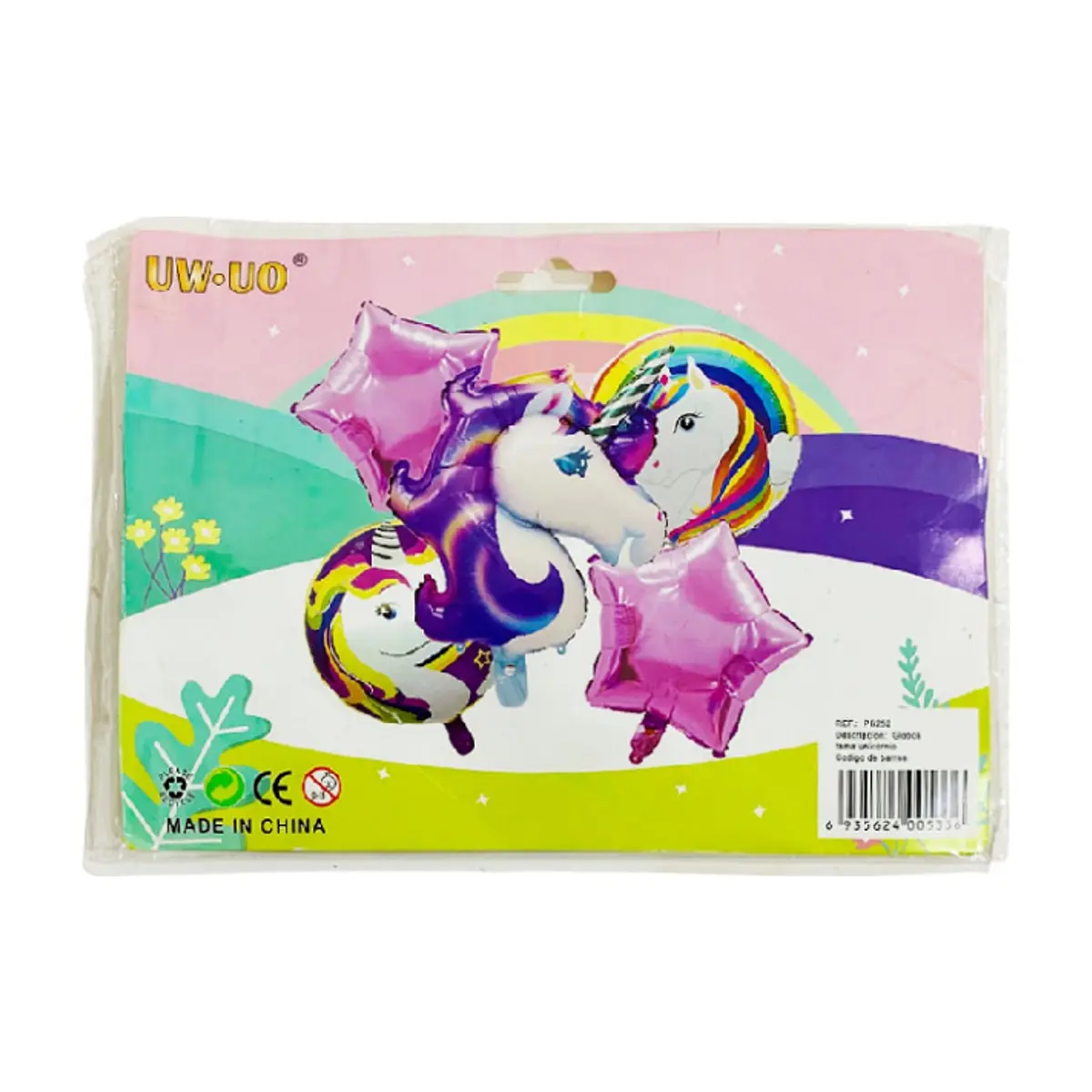 Set de globos con temática de unicornio (5 U) - Thumbnail 2