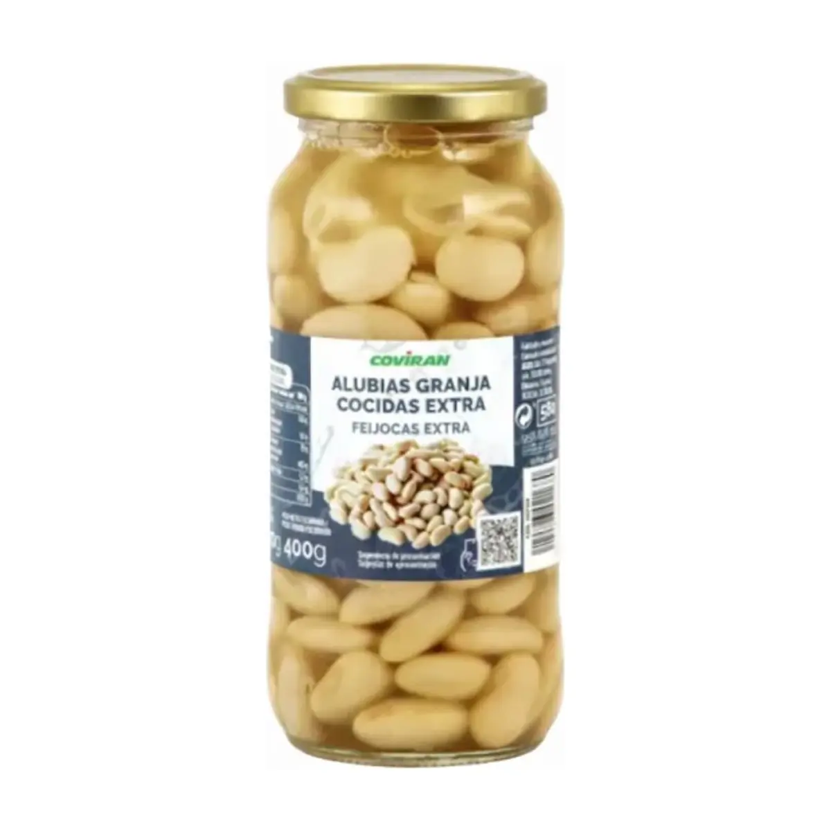 Alubias Granja Cocidas Extra (540g) COVIRAN