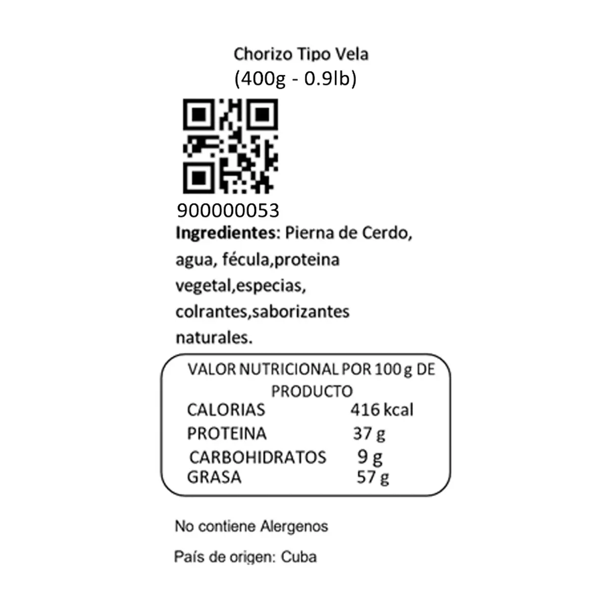 Chorizo tipo Vela Y&D (400 g / 14.11 oz) - Thumbnail 4