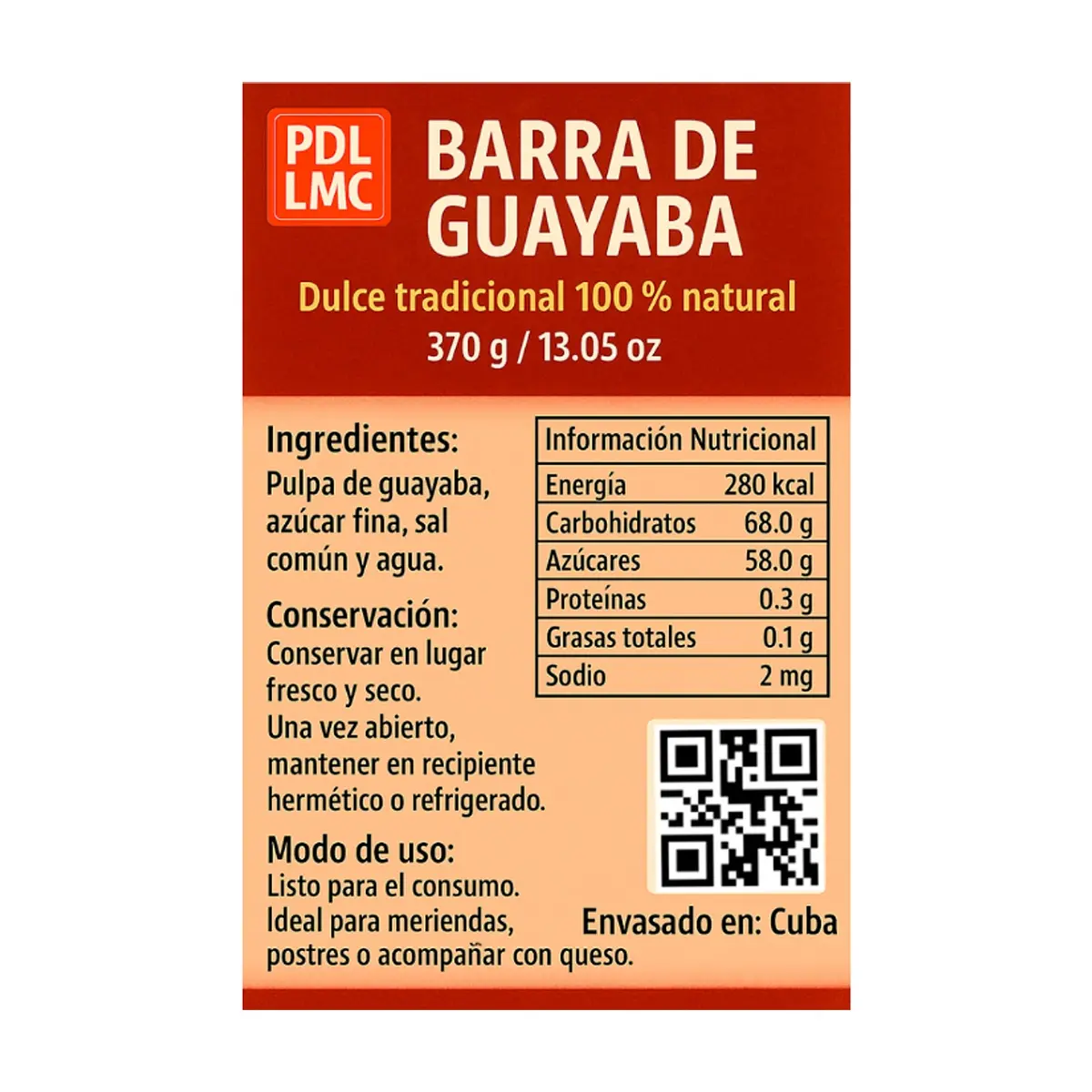 Barra de guayaba – dulce tradicional 100% natural (4 x 370 g / 13.05 oz) - Thumbnail 2