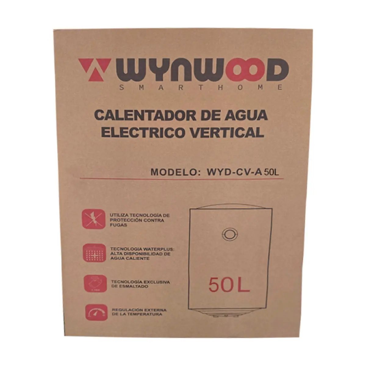 Calentador eléctrico de agua Wynwood WYD-CV-A50L - Thumbnail 3