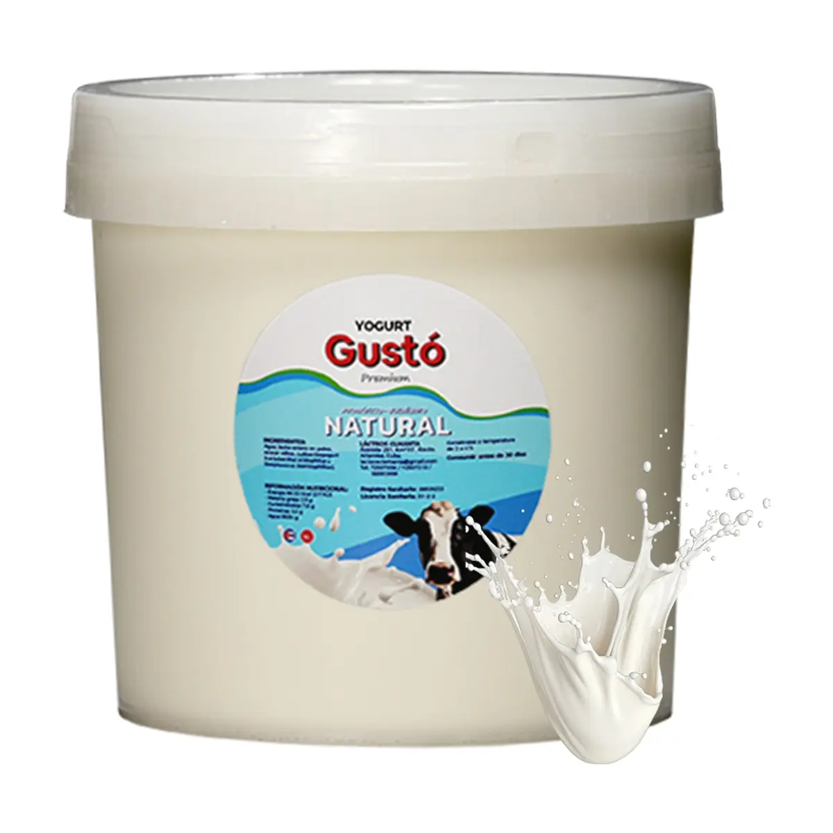 Yogurt Probiótico Natural Gustó Premium (4 L) - Thumbnail 2