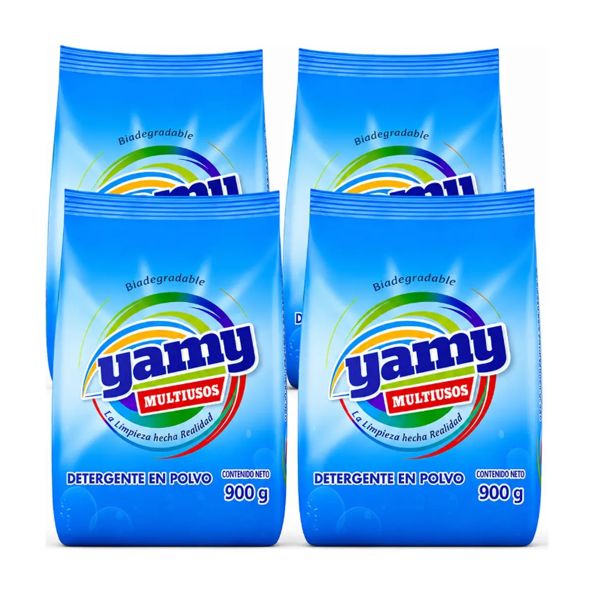 Detergente en polvo multiusos Yamy (4 x 900 g / 1.98 lb)