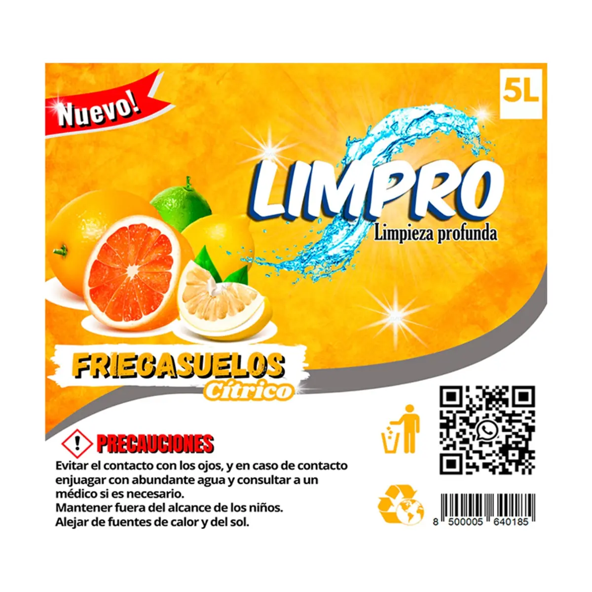 Friegasuelos cítrico Limpro (5 L) - Thumbnail 6