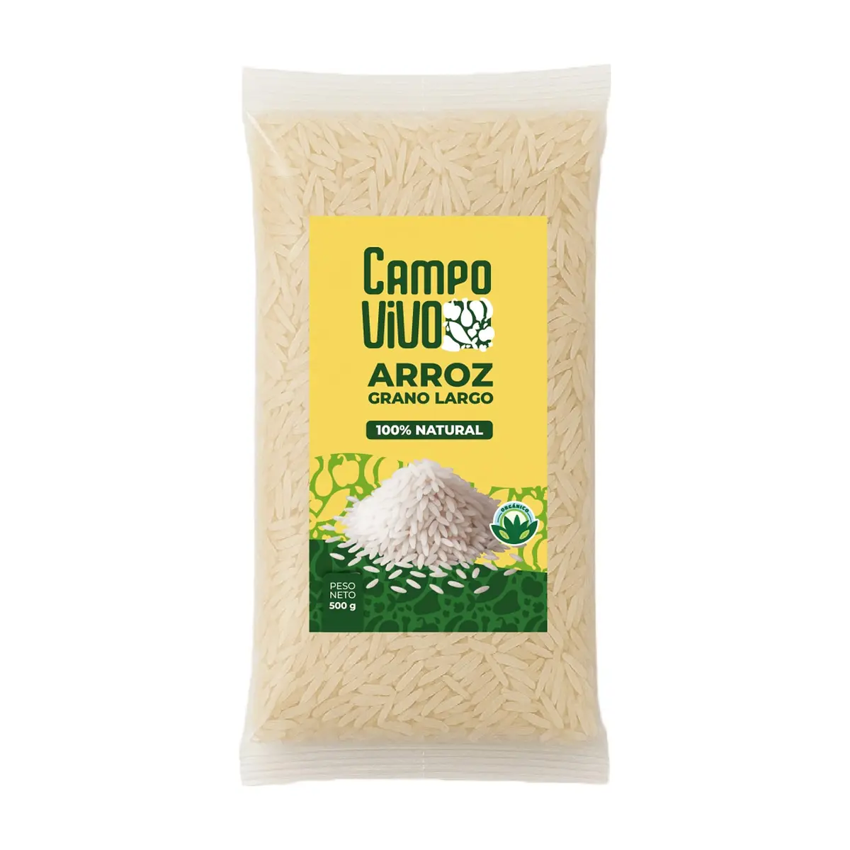 Arroz de grano largo Campo Vivo (500 g / 1.1 lb)