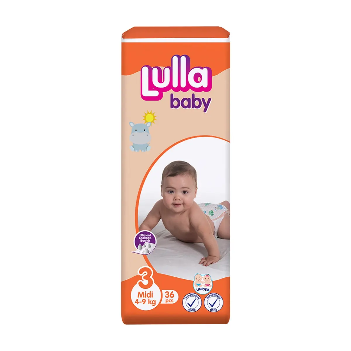 Pañales desechables - culeros - para bebé etapa 3 Lulla Baby Midi (5 x 36 U) - Thumbnail 4