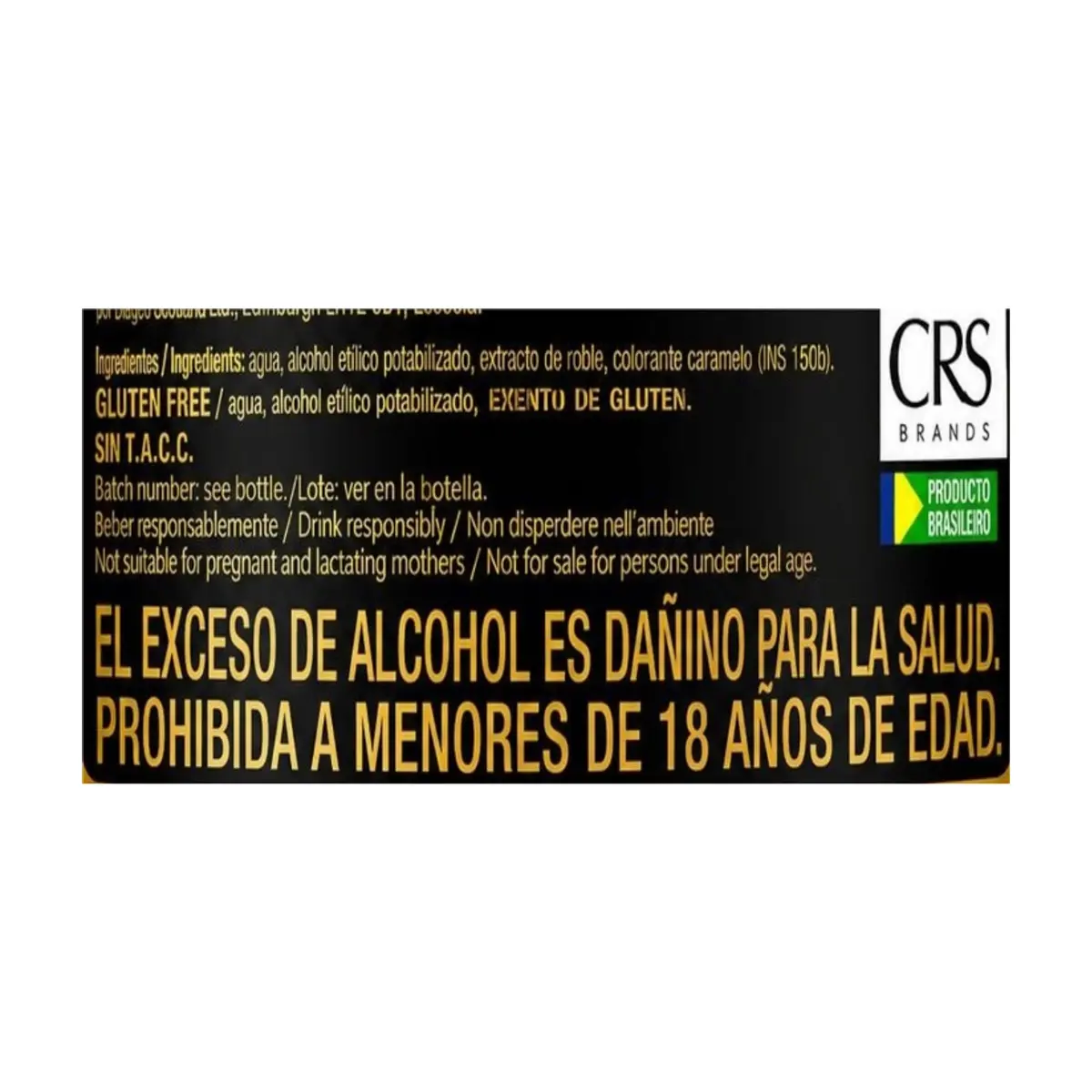 Whisky línea especial etiqueta dorada Chanceler (1 L / 33.81 fl.oz) - Miniatura 3