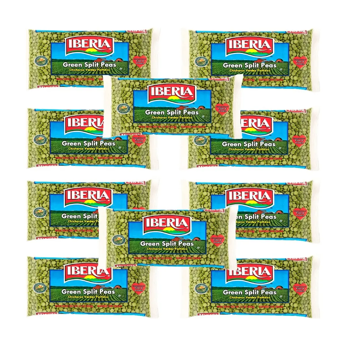 Chícharos verdes partidos Iberia ( 10 x 340 g / 12 oz) - Miniatura 1