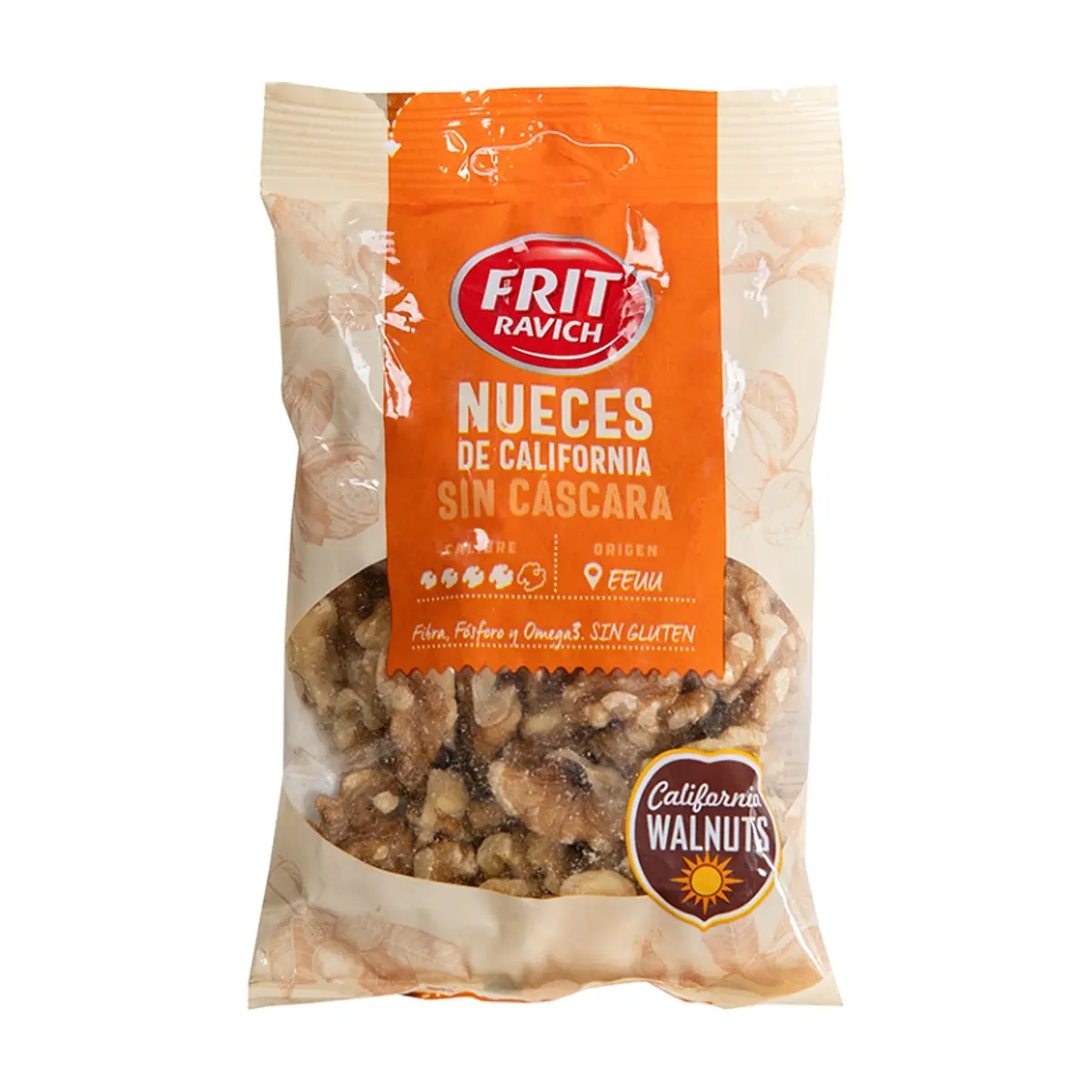 Nueces de Califronia sin cáscara Frit Ravich (90 g / 3.17 oz)