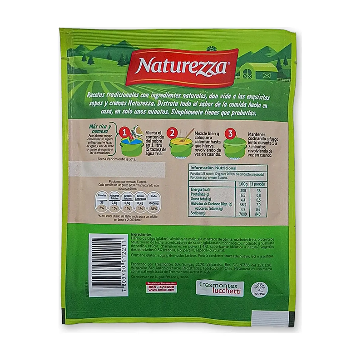 Crema de champiñones Naturezza (60 g / 2.11 oz) - Thumbnail 3