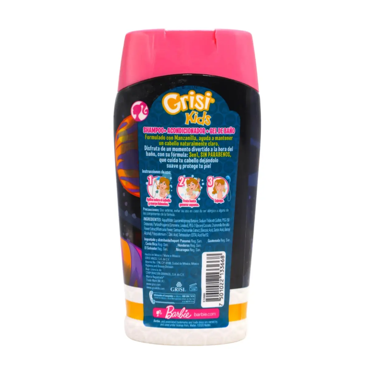 Champú infantil 3 en 1 Barbie Astronauta Grisi Kids (300 ml) - Thumbnail 4