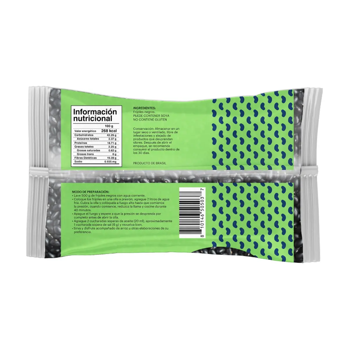 Frijoles negros Super Yu ( 6 x 1 kg / 2.2 lb) - Thumbnail 3