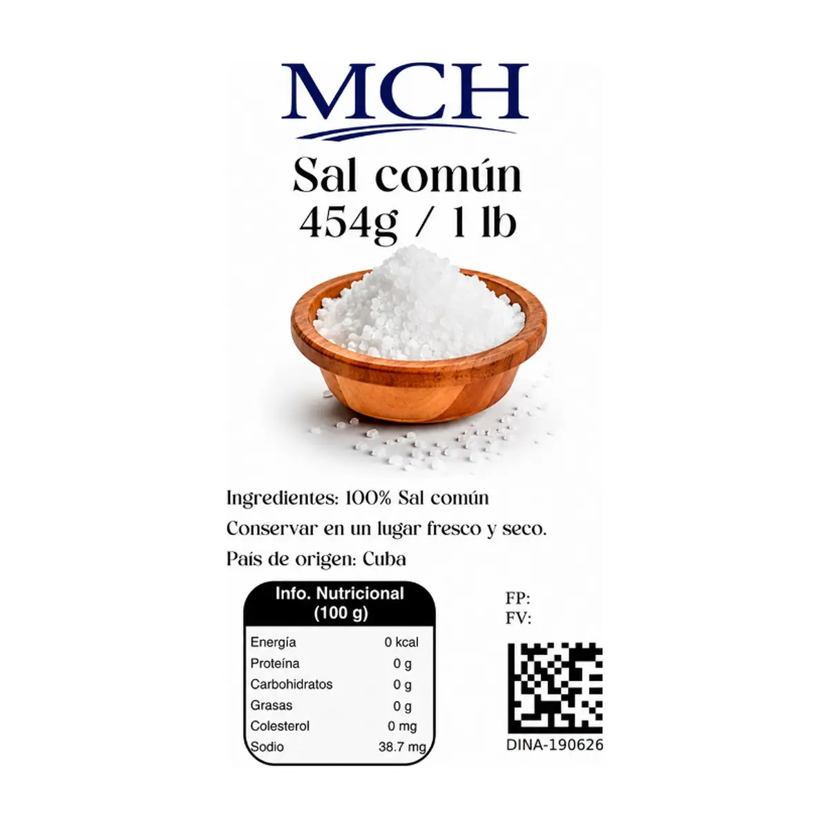 Sal común MCH (454 g / 1 lb) - Thumbnail 2