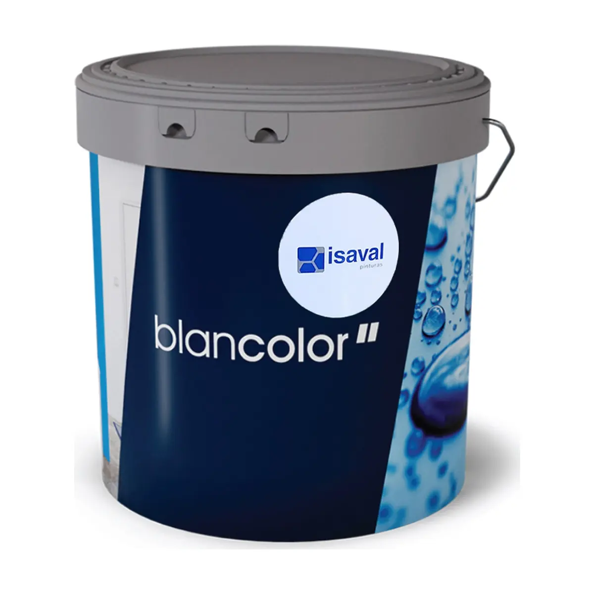 Pintura plástica interior color blanco M - 222 Isaval - Blancolor (5 kg / 11 lb) - Thumbnail 5