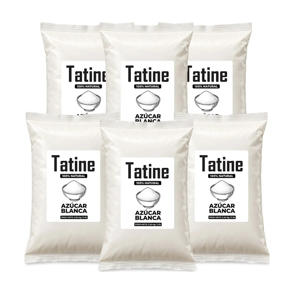 Azúcar blanca Tatine (6 x 2.26 kg / 5 lb)