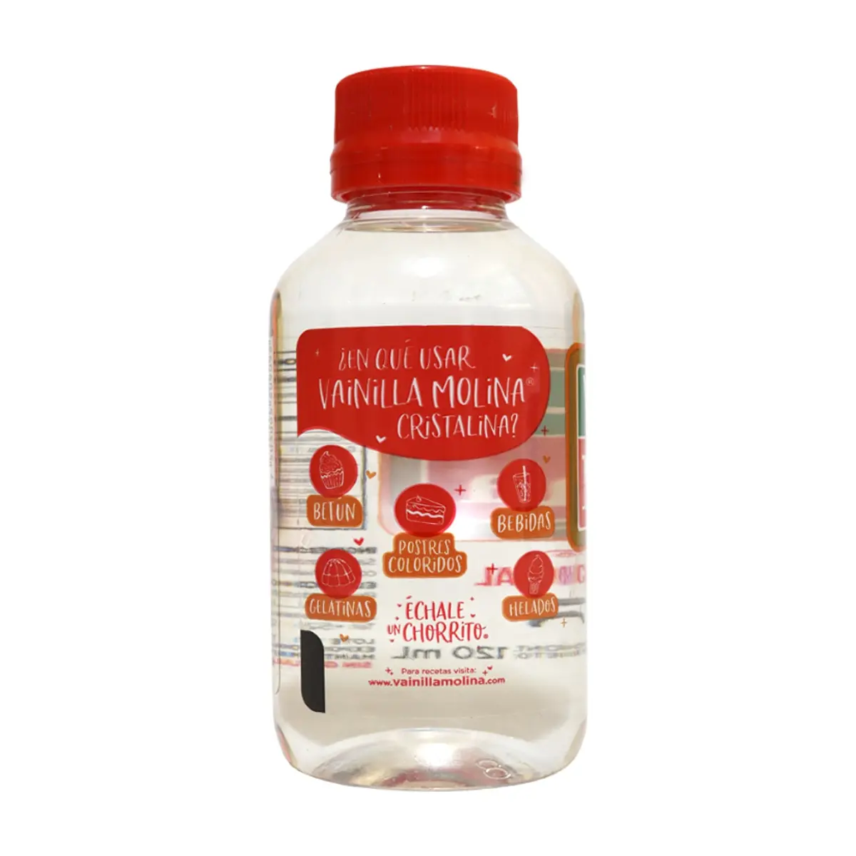 Saborizante artificial vainilla cristalina Molina (120 ml / 4.06 floz) - Miniatura 3