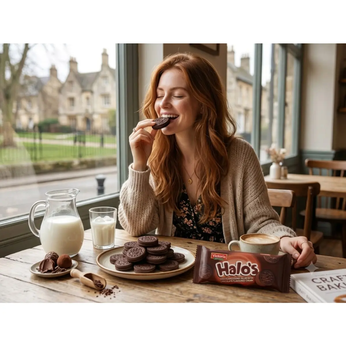 Galletas de chocolate rellenas con crema sabor chocolate Victoria Garden Halo’s (30 g / 1.05 oz) - Thumbnail 5