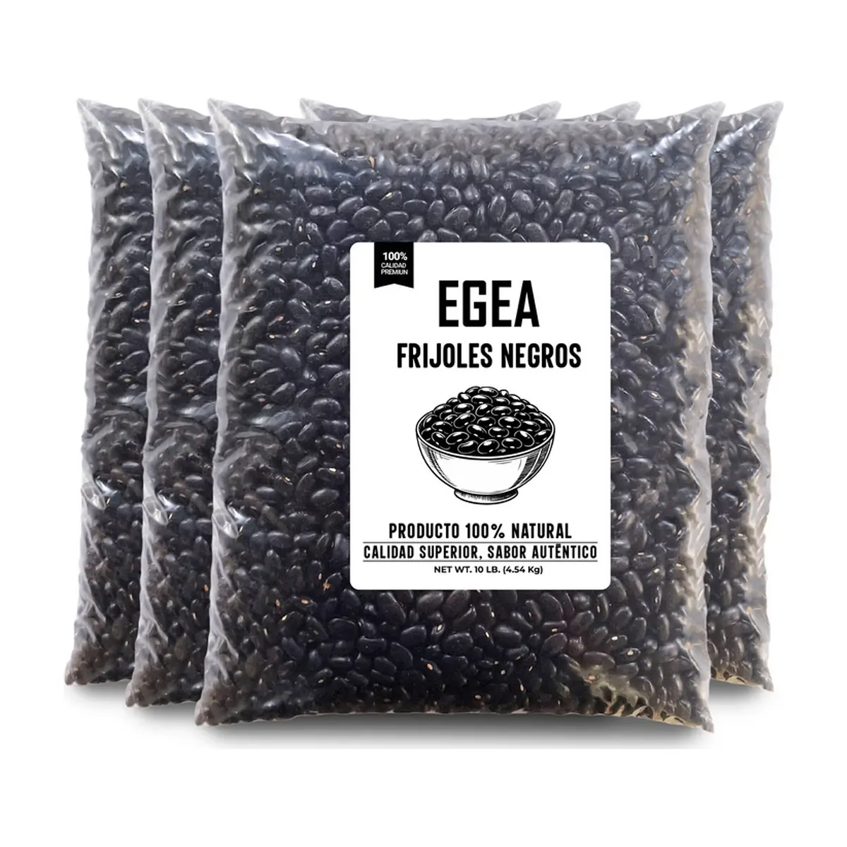 Frijoles negros EGEA (4 x 4.54 kg / 10 lb)