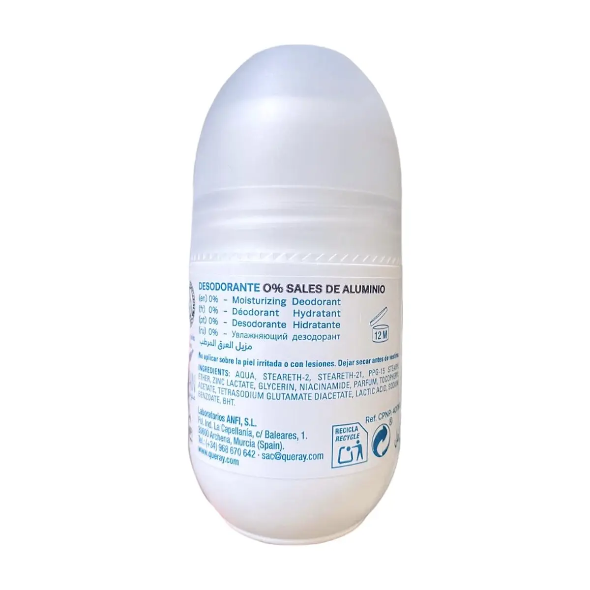 Desodorante antitranspirante invisible Queray (50 ml) - Thumbnail 2