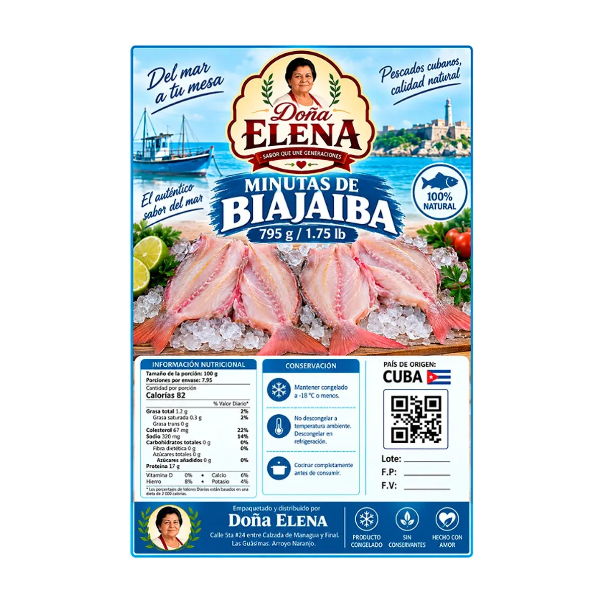 Minutas de biajaiba Doña Elena (795 g / 1.75 lb) - Thumbnail 2