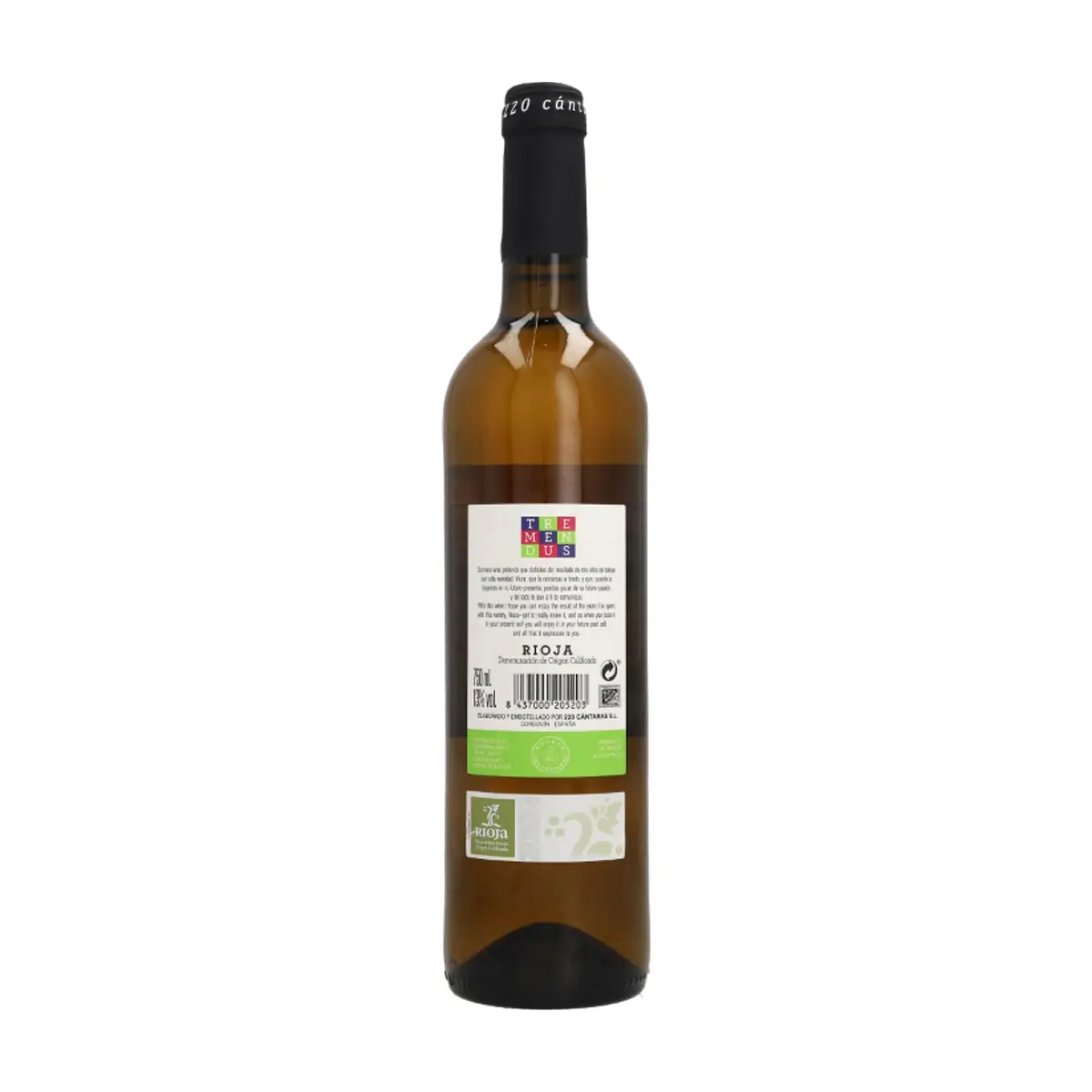 Vino blanco Rioja 2021 13 % vol Tremendus (750 ml) - Thumbnail 3