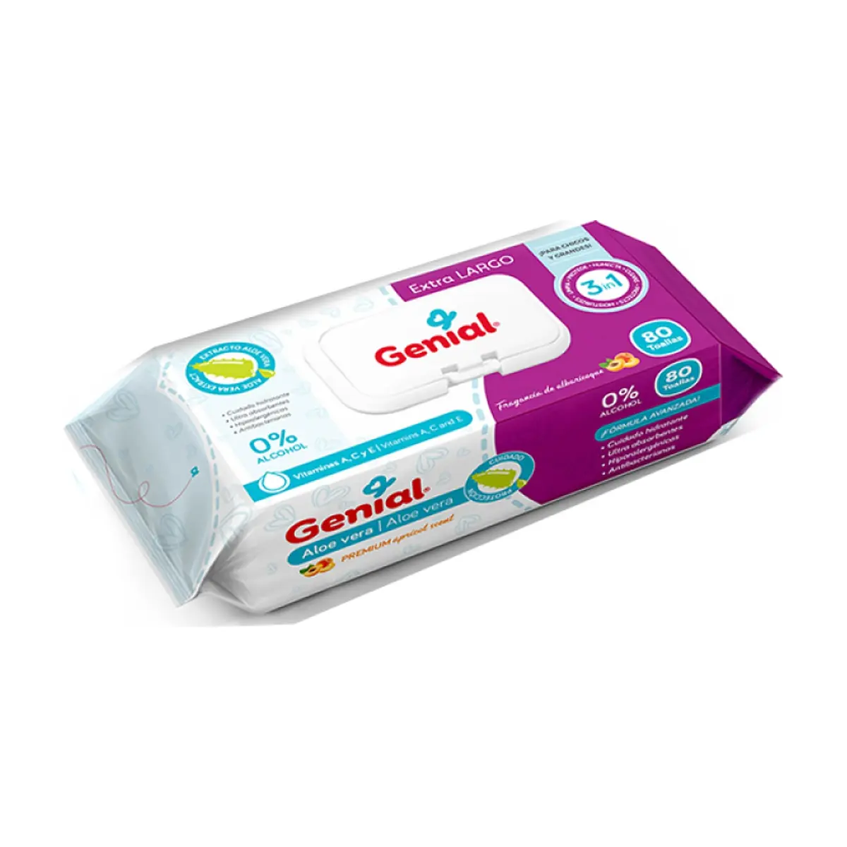Toallas húmedas para bebé Genial (80 U)