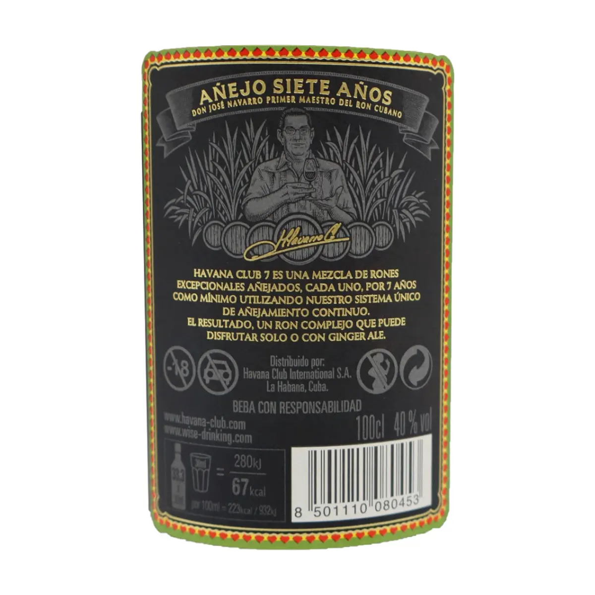Ron añejo 7 años en estuche Havana Club (1 L) - Thumbnail 5