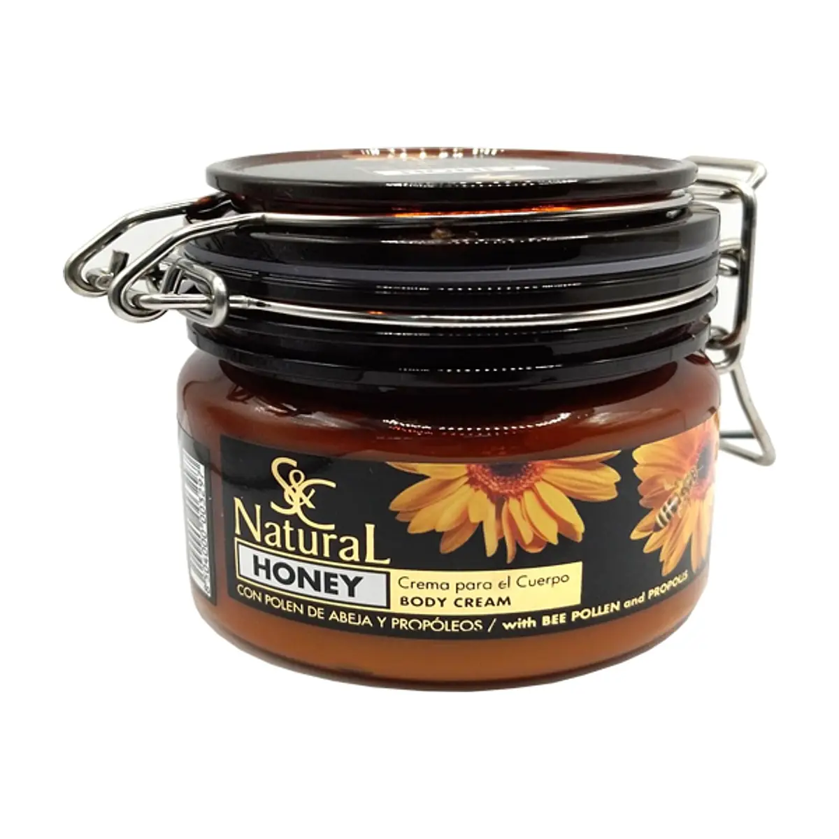 Crema corporal con polen de abeja y propóleos Natural S&C (200 ml)