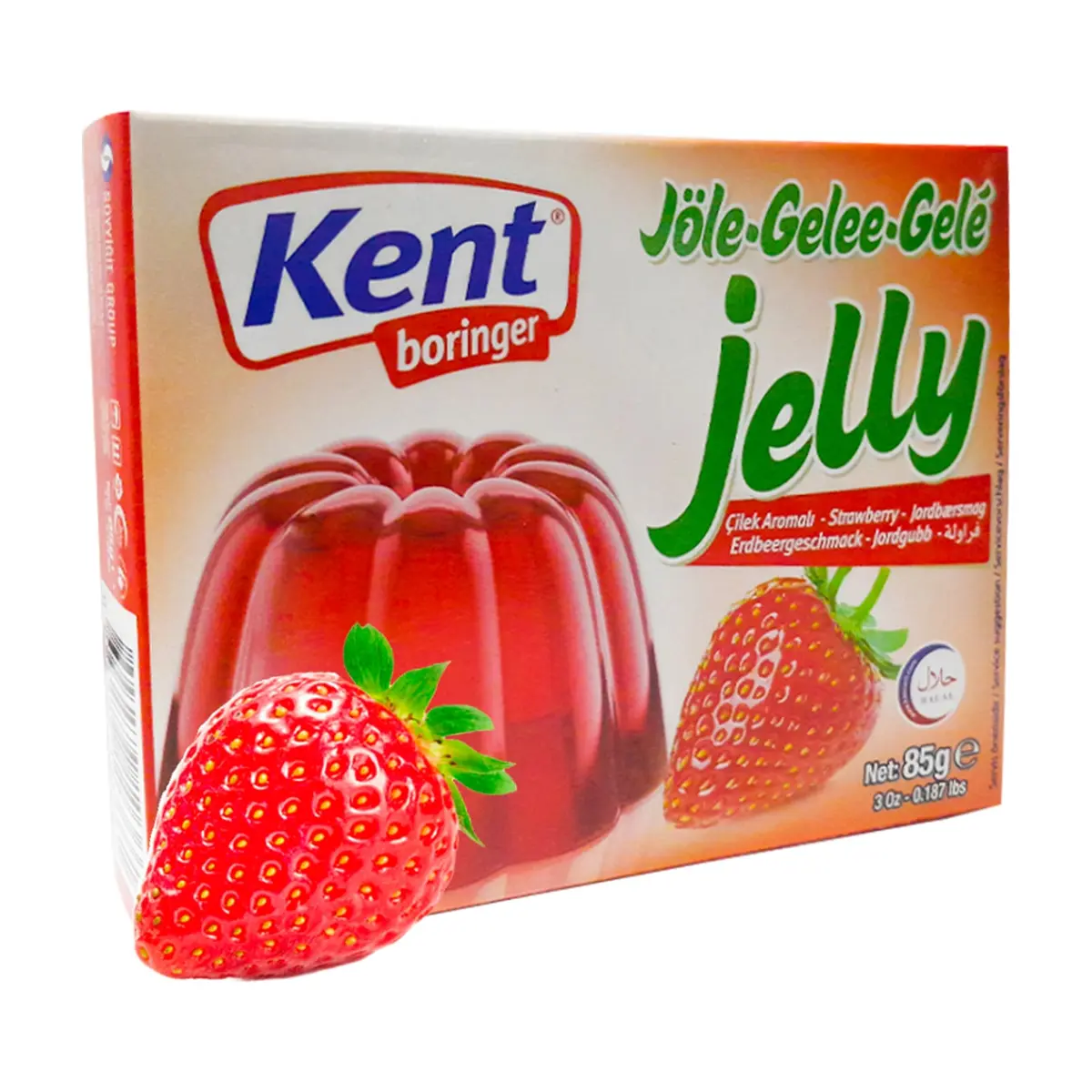 Gelatina sabor a fresa Kent boringer (85 g / 3 oz)